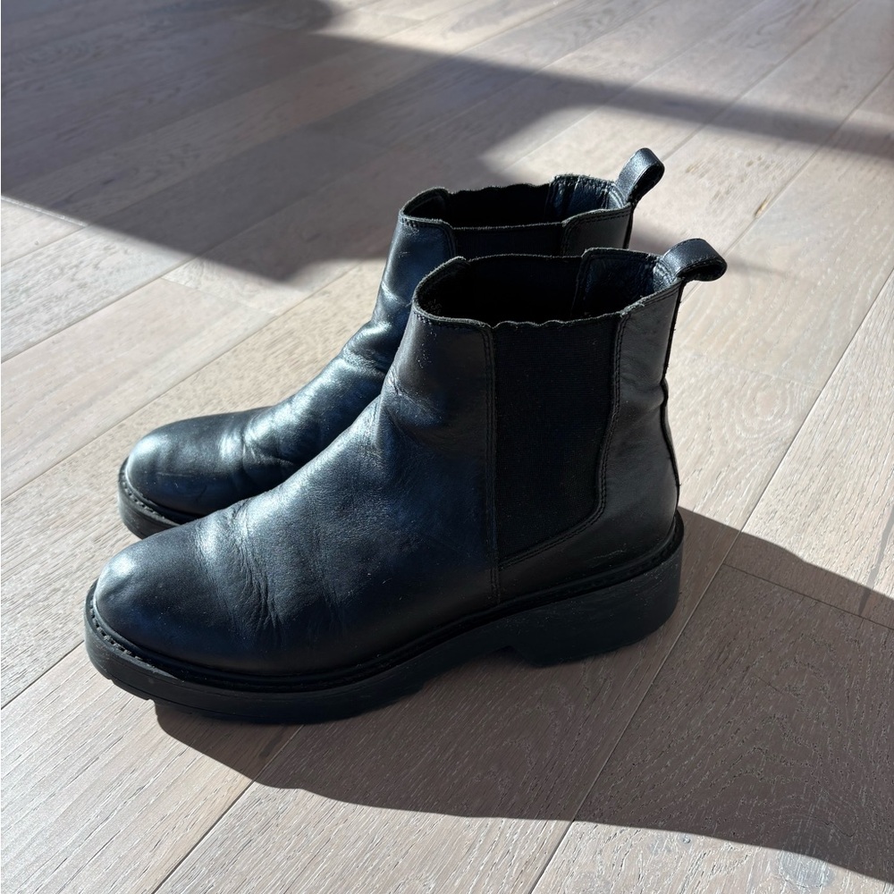 Steve Madden Black Combat Boots